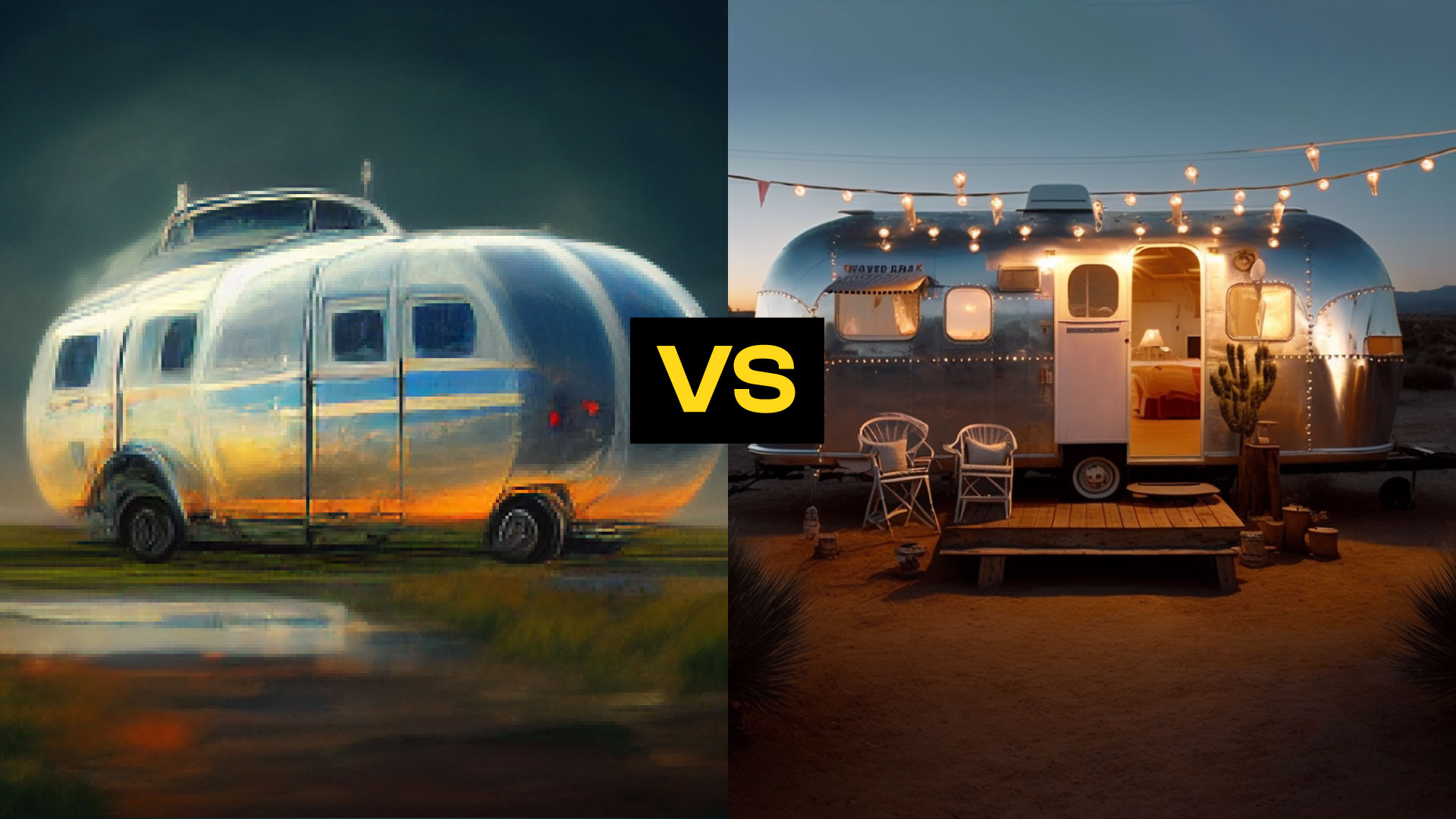 Poor vs good Midjourney result of a van
